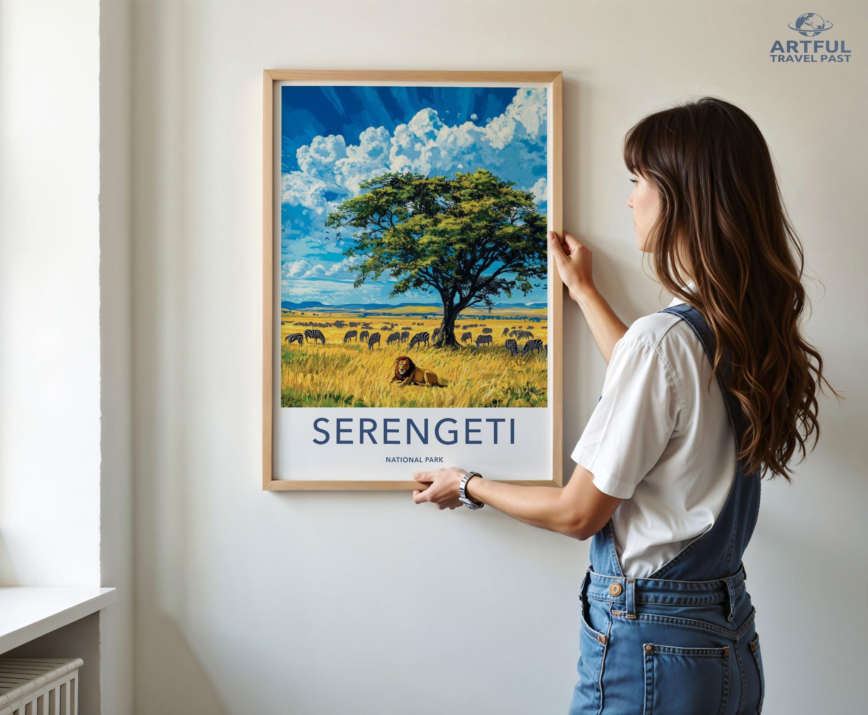 Serengeti National Park Poster | Tanzania Wall Art