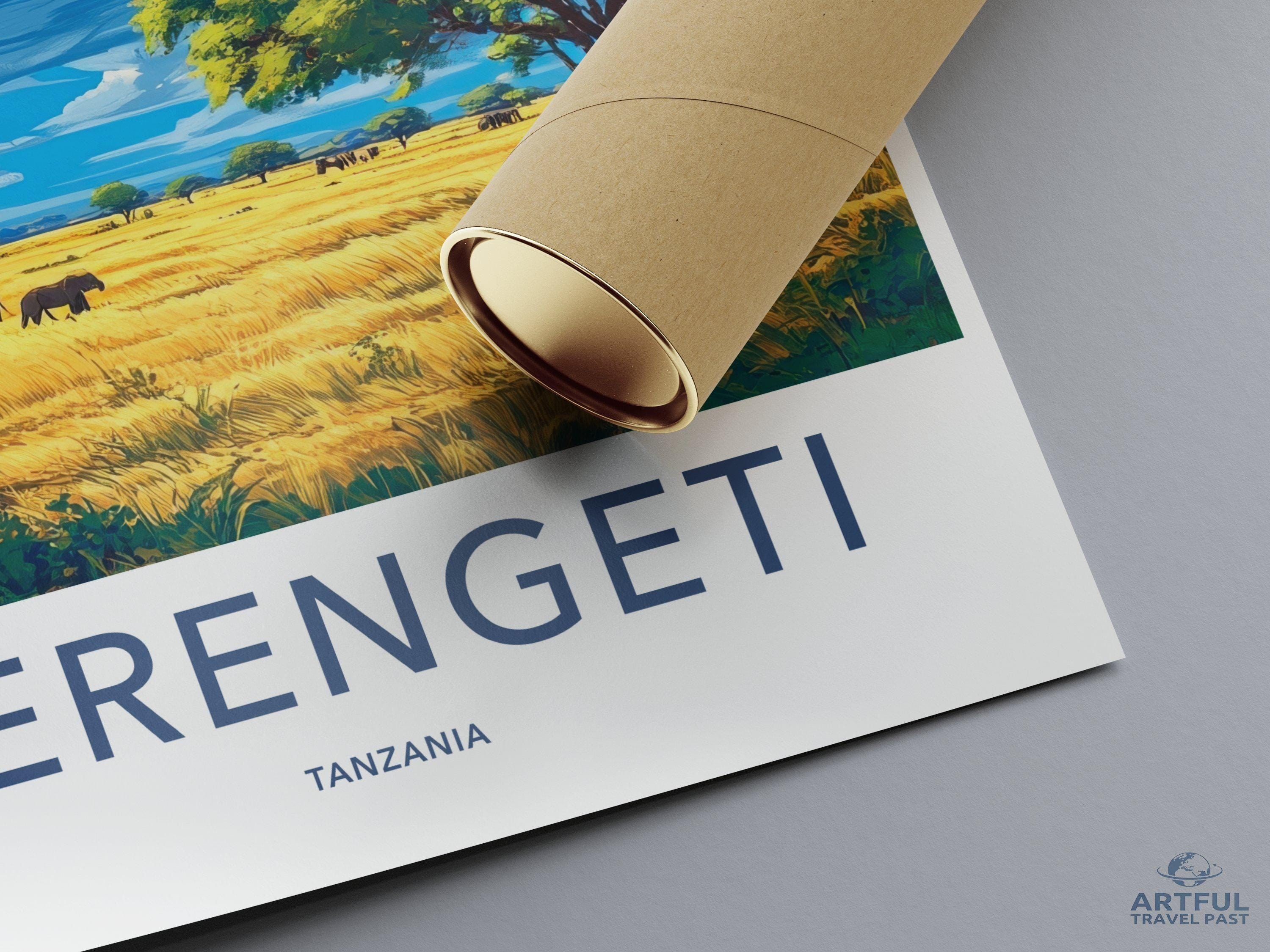 Serengeti National Park Poster | Tanzania Wall Art