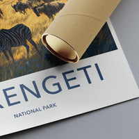 Serengeti National Park Poster | Tanzania Wall Art