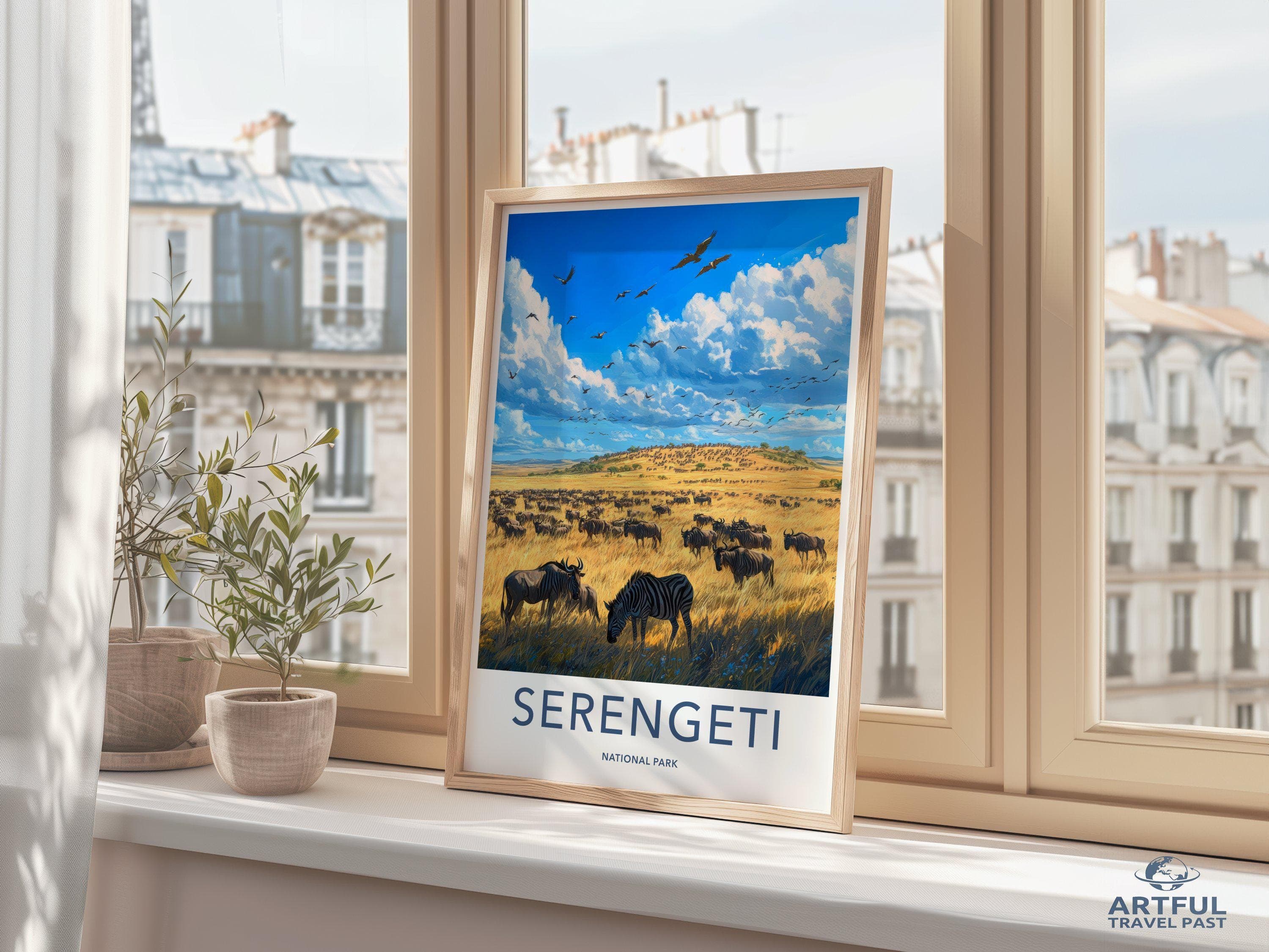 Serengeti National Park Poster | Tanzania Wall Art