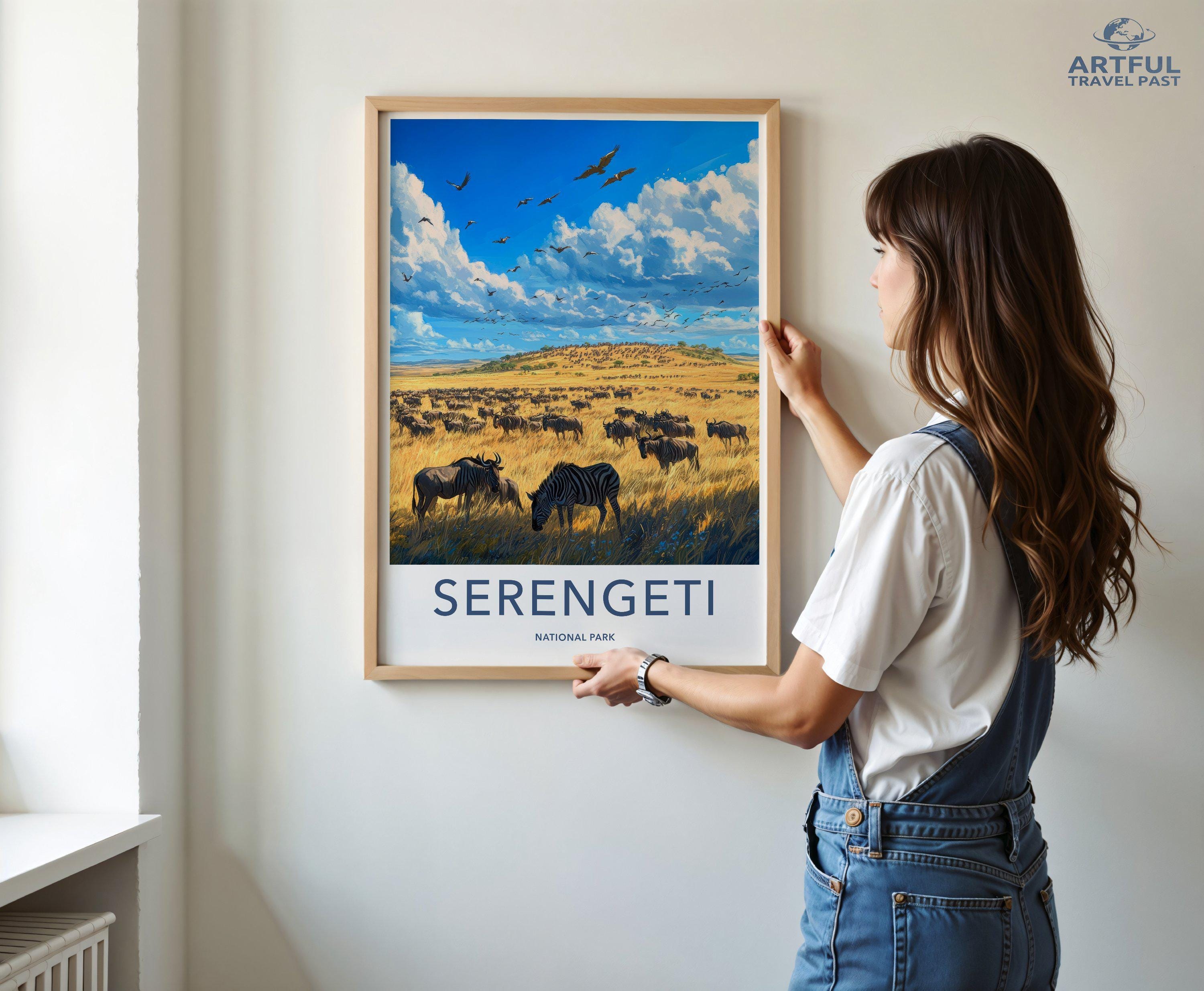 Serengeti National Park Poster | Tanzania Wall Art