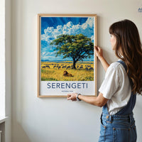 Serengeti Poster - Tanzania Wall Art
