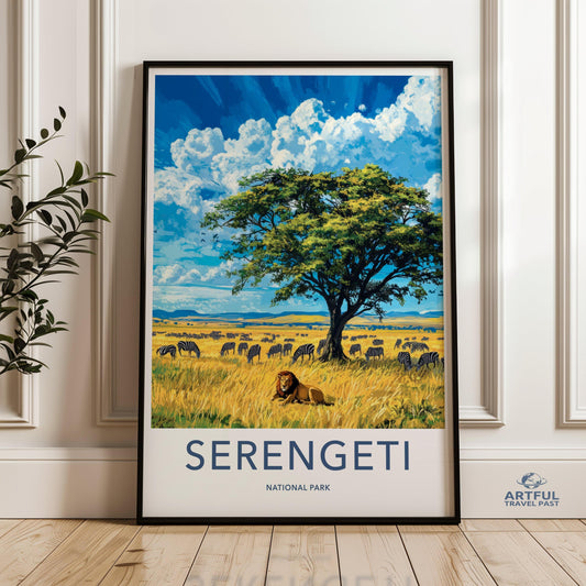 Serengeti Poster - Tanzania Wall Art