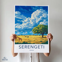 Serengeti Poster - Tanzania Wall Art