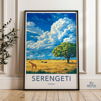 Serengeti Poster - Tanzania Wall Art