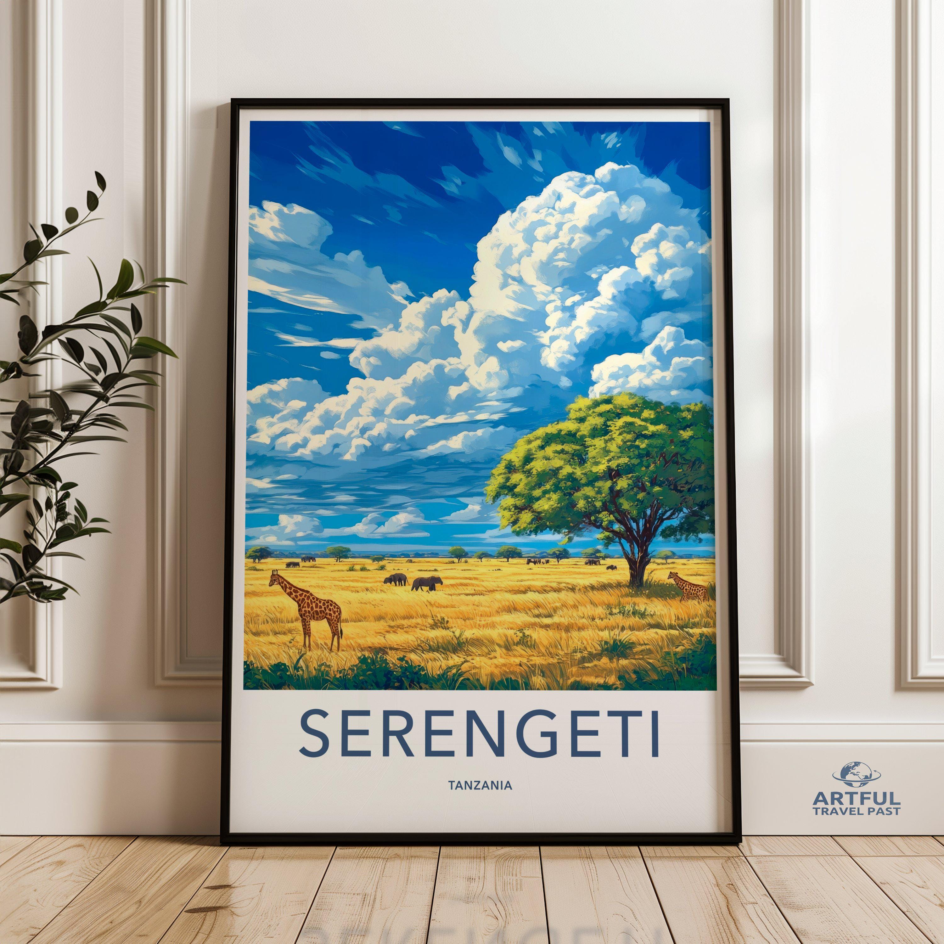 Serengeti Poster - Tanzania Wall Art