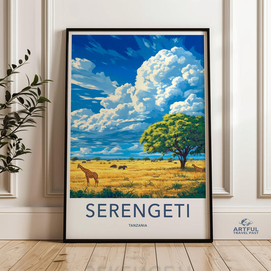 Serengeti Poster - Tanzania Wall Art