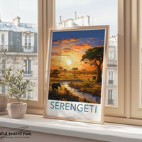 Serengeti Poster - Tanzania Wall Art