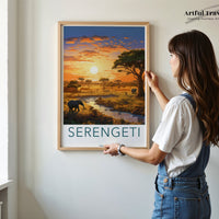 Serengeti Poster - Tanzania Wall Art