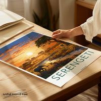 Serengeti Poster - Tanzania Wall Art