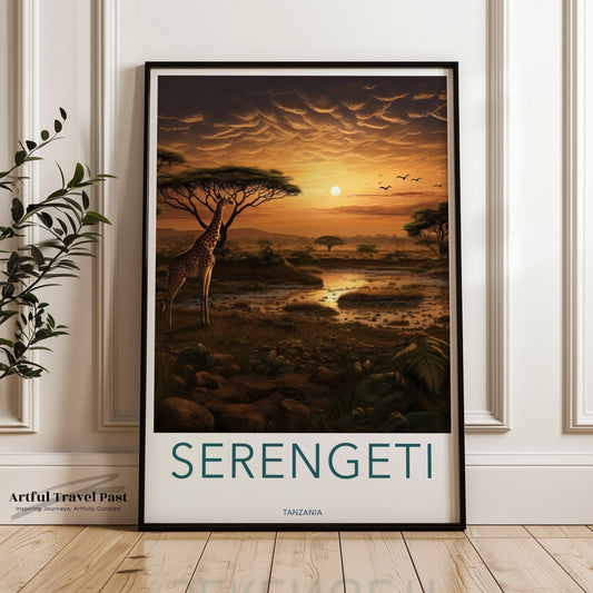 Serengeti Poster - Tanzania Wall Art