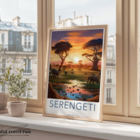 Serengeti Poster | Tanzania Wall Art | Africa Decor