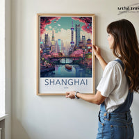 Shanghai Poster - China Wall Art