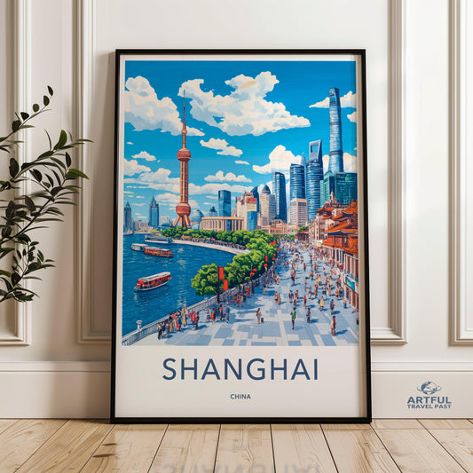 Shanghai Poster - China Wall Art