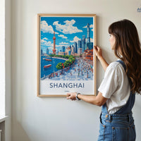 Shanghai Poster - China Wall Art