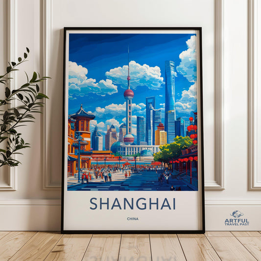 Shanghai Poster - China Wall Art