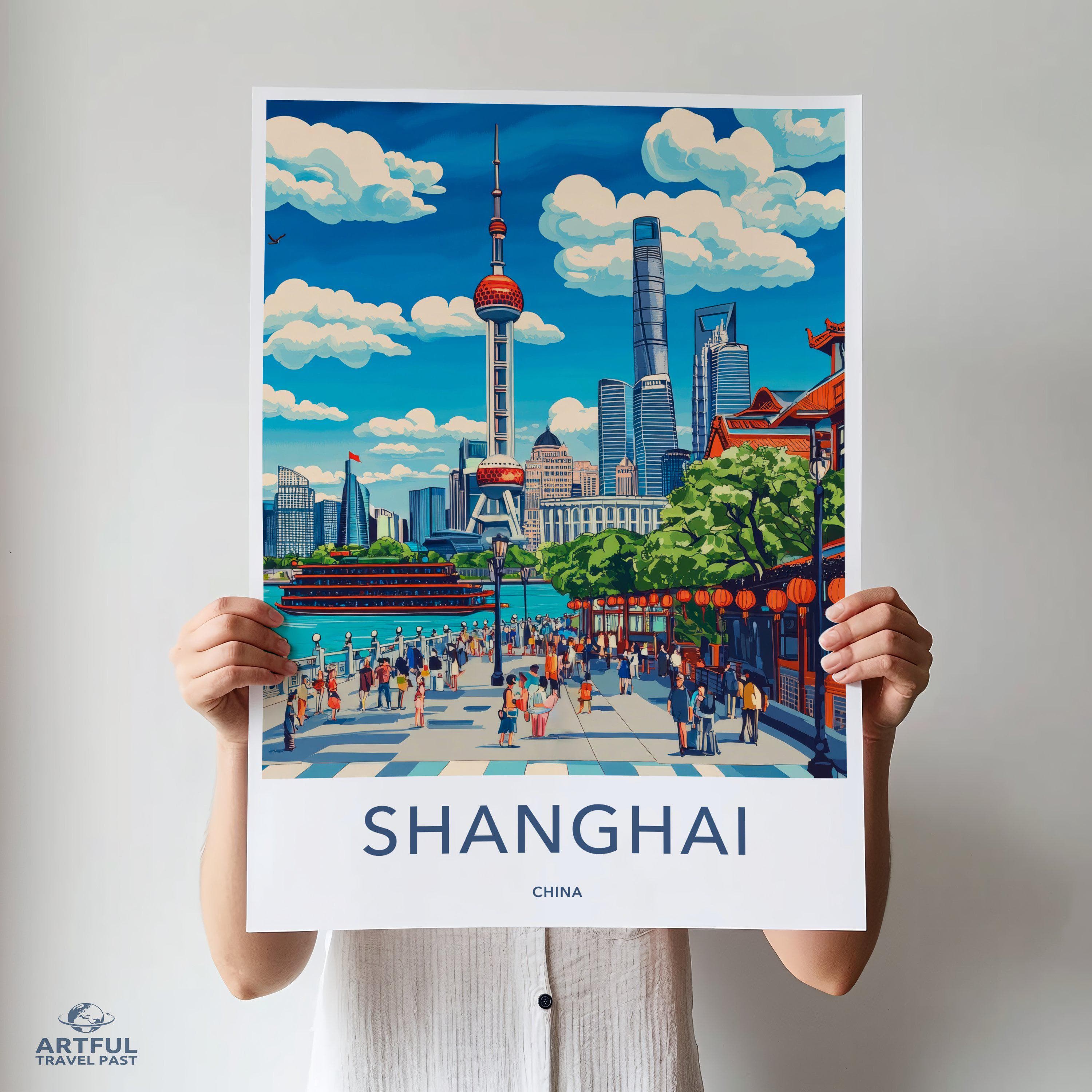 Shanghai Poster - China Wall Art