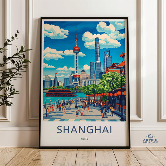 Shanghai Poster - China Wall Art