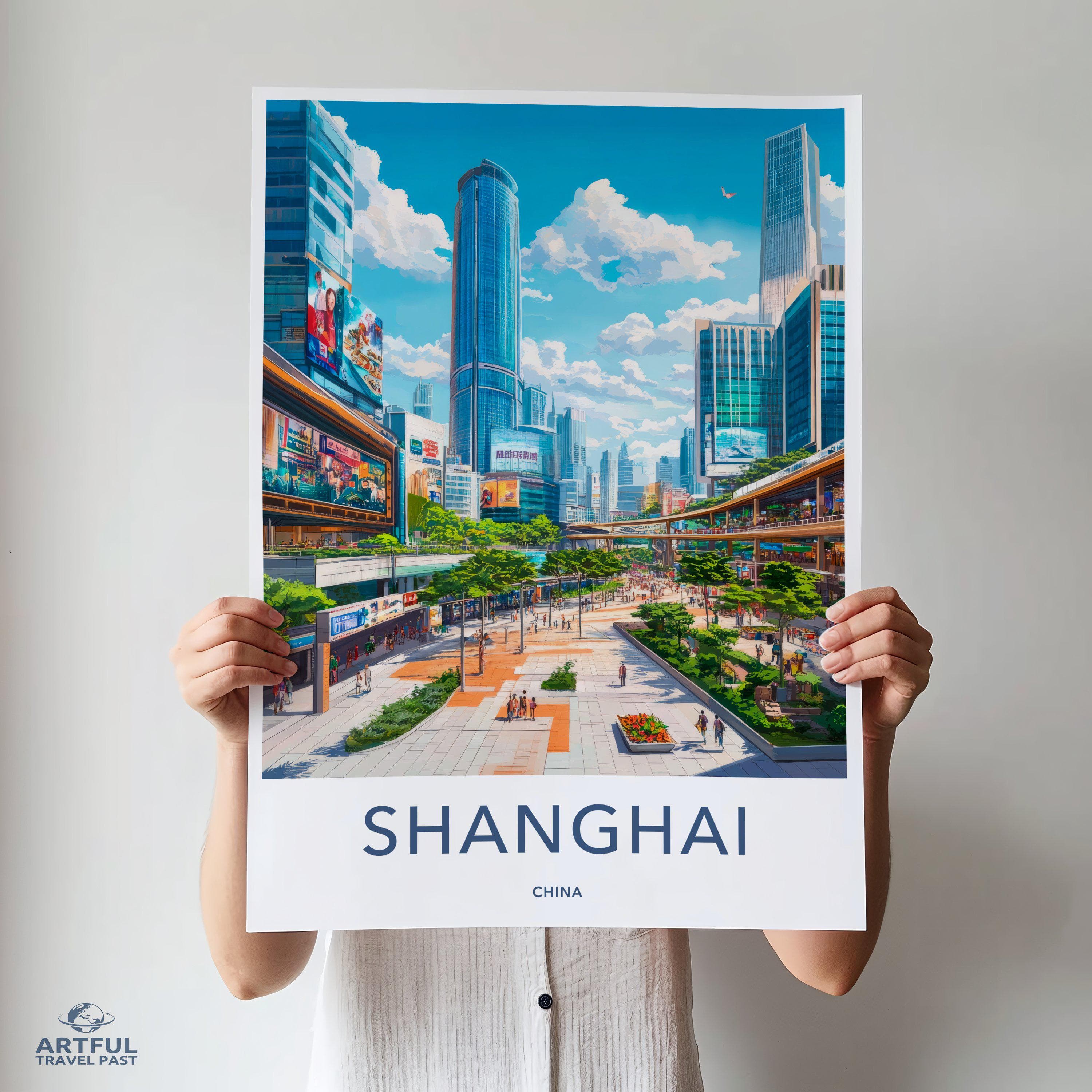 Shanghai Poster - China Wall Art