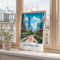 Shanghai Poster - China Wall Art