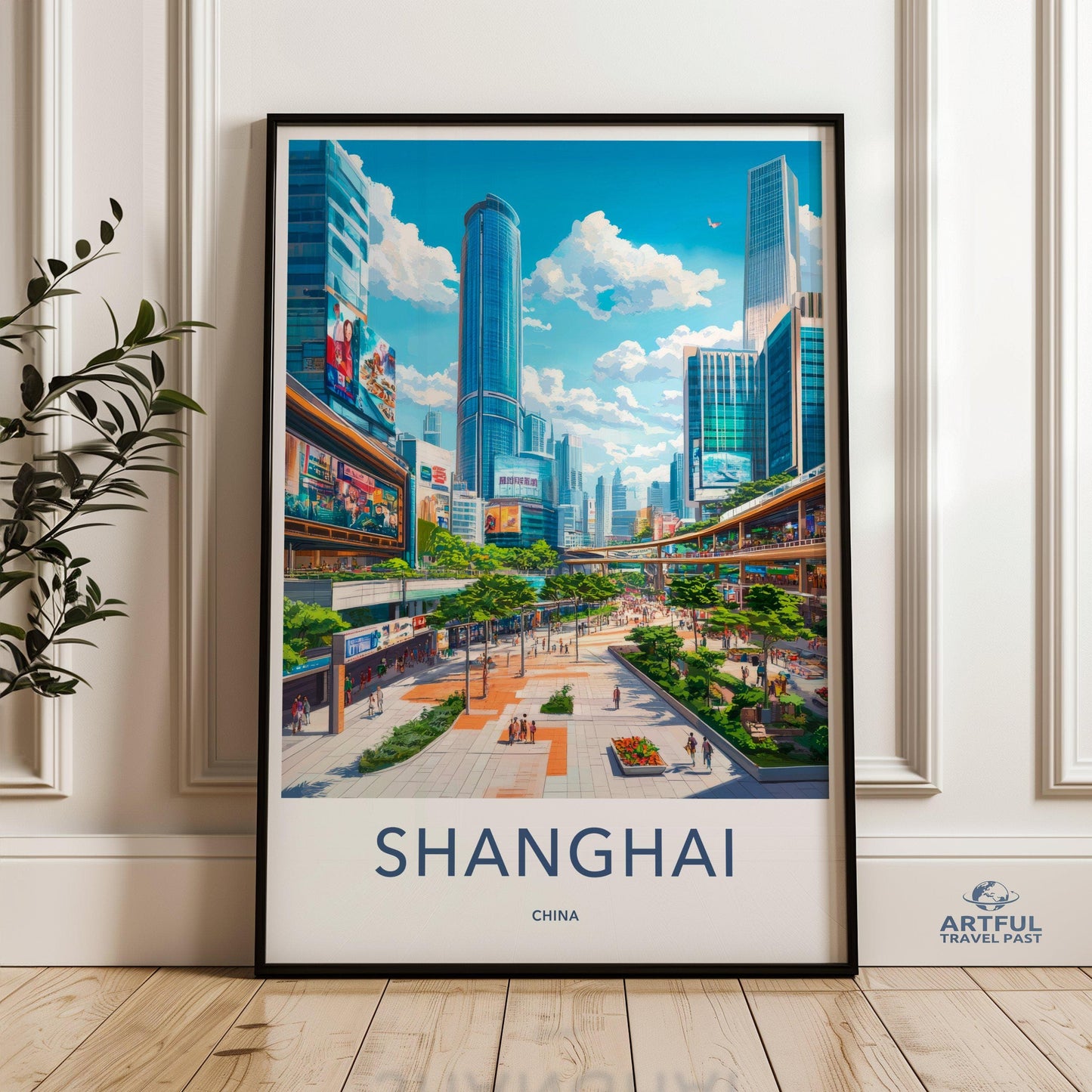 Shanghai Poster - China Wall Art