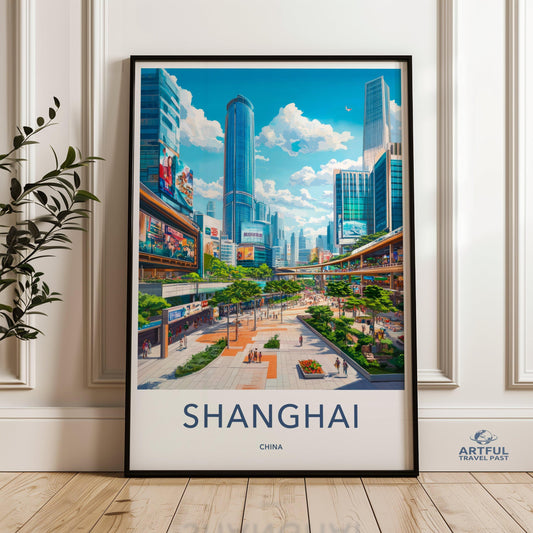 Shanghai Poster - China Wall Art