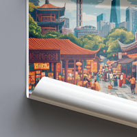 Shanghai Poster - China Wall Art