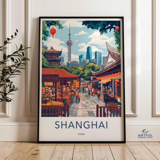 Shanghai Poster - China Wall Art