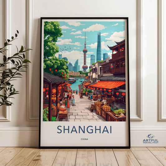 Shanghai Poster - China Wall Art