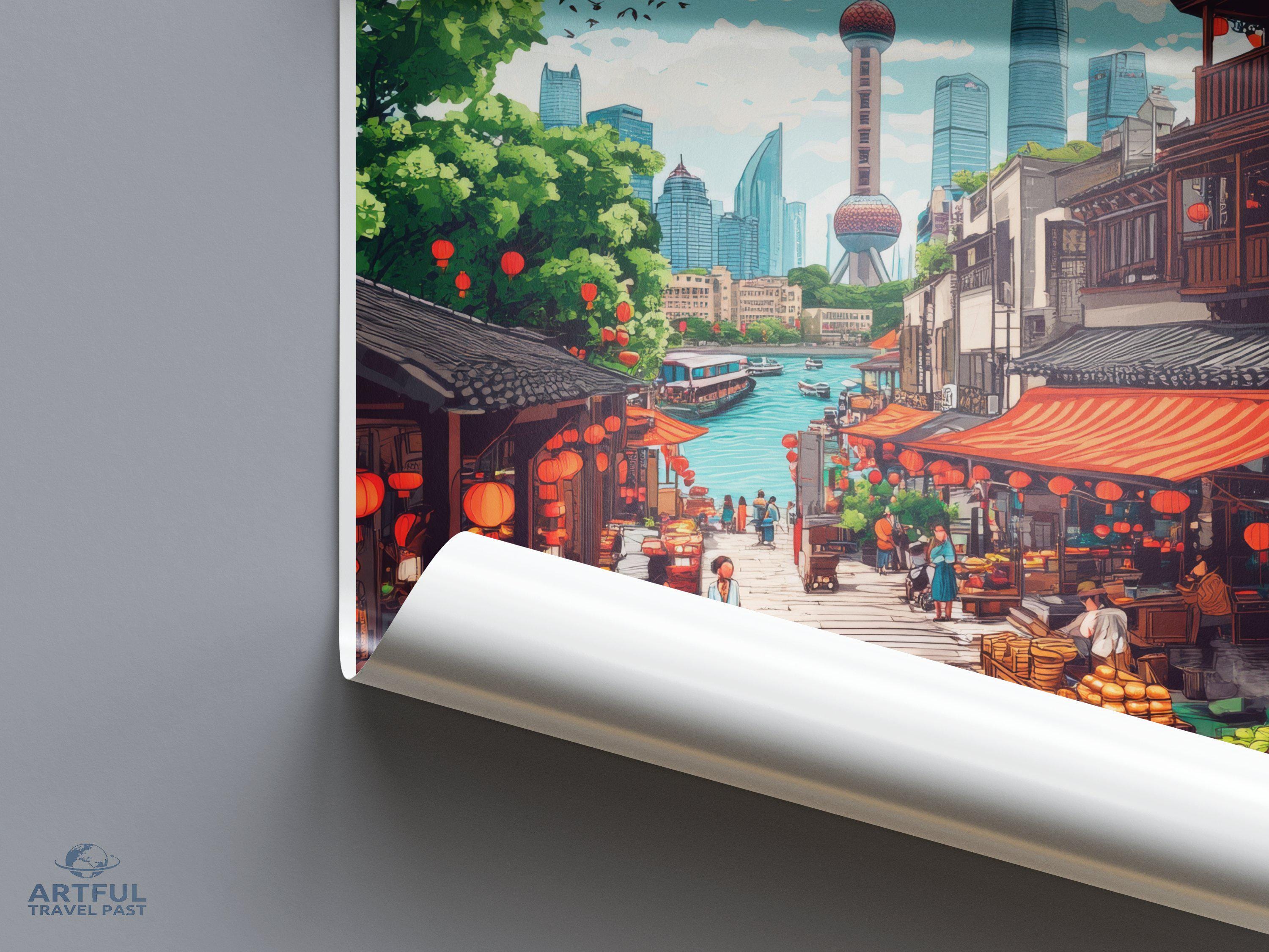 Shanghai Poster - China Wall Art