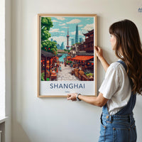 Shanghai Poster - China Wall Art