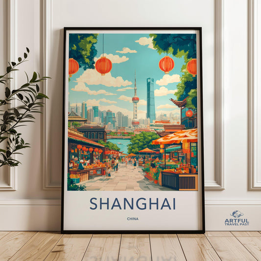 Shanghai Poster - China Wall Art