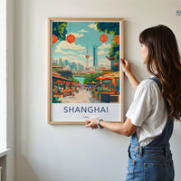 Shanghai Poster - China Wall Art