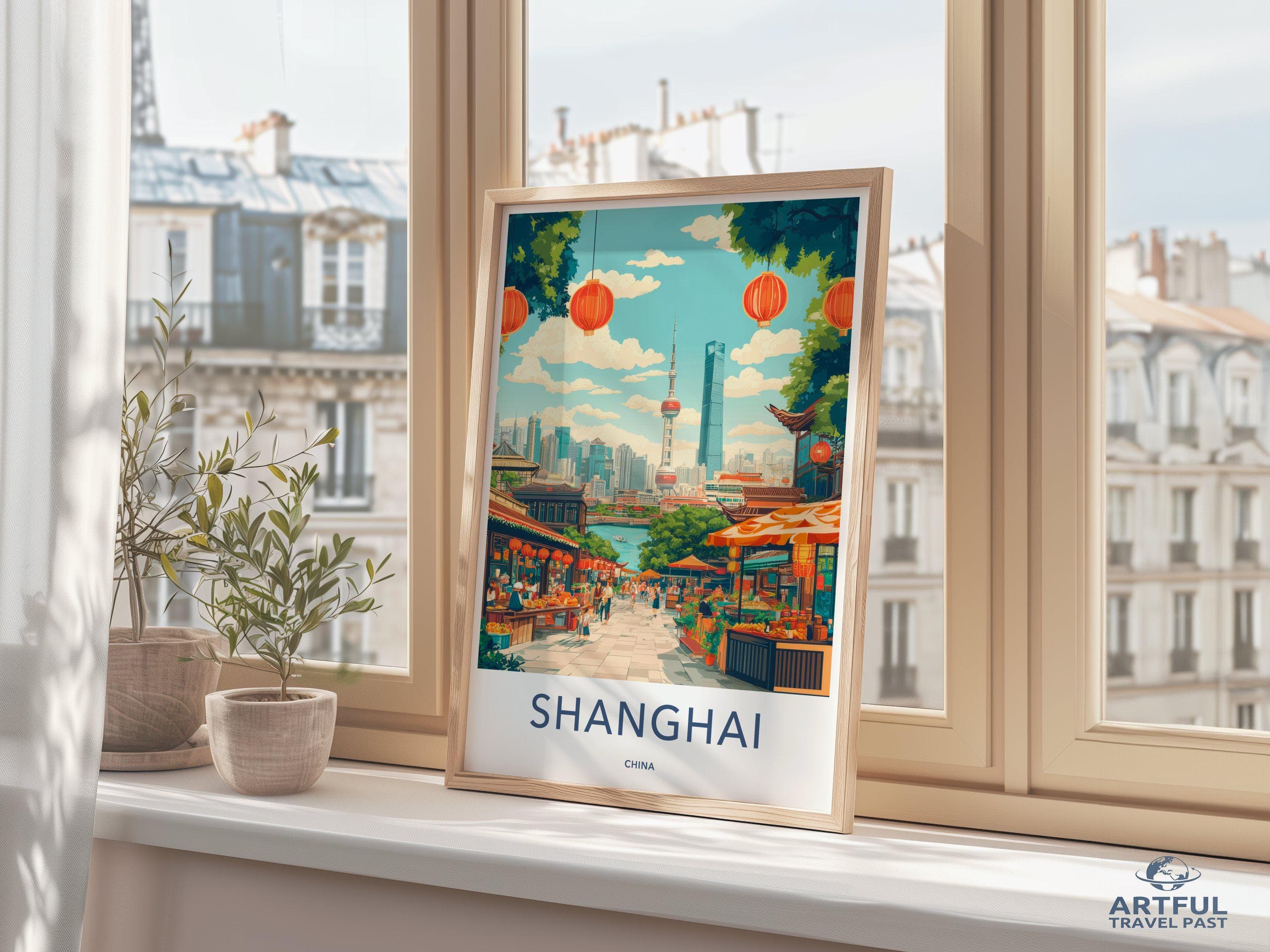 Shanghai Poster - China Wall Art