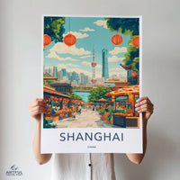 Shanghai Poster - China Wall Art