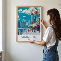 Shanghai Poster - China Wall Art