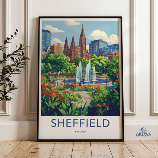 Sheffield Poster - England Wall Art