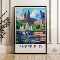 Sheffield Poster - England Wall Art