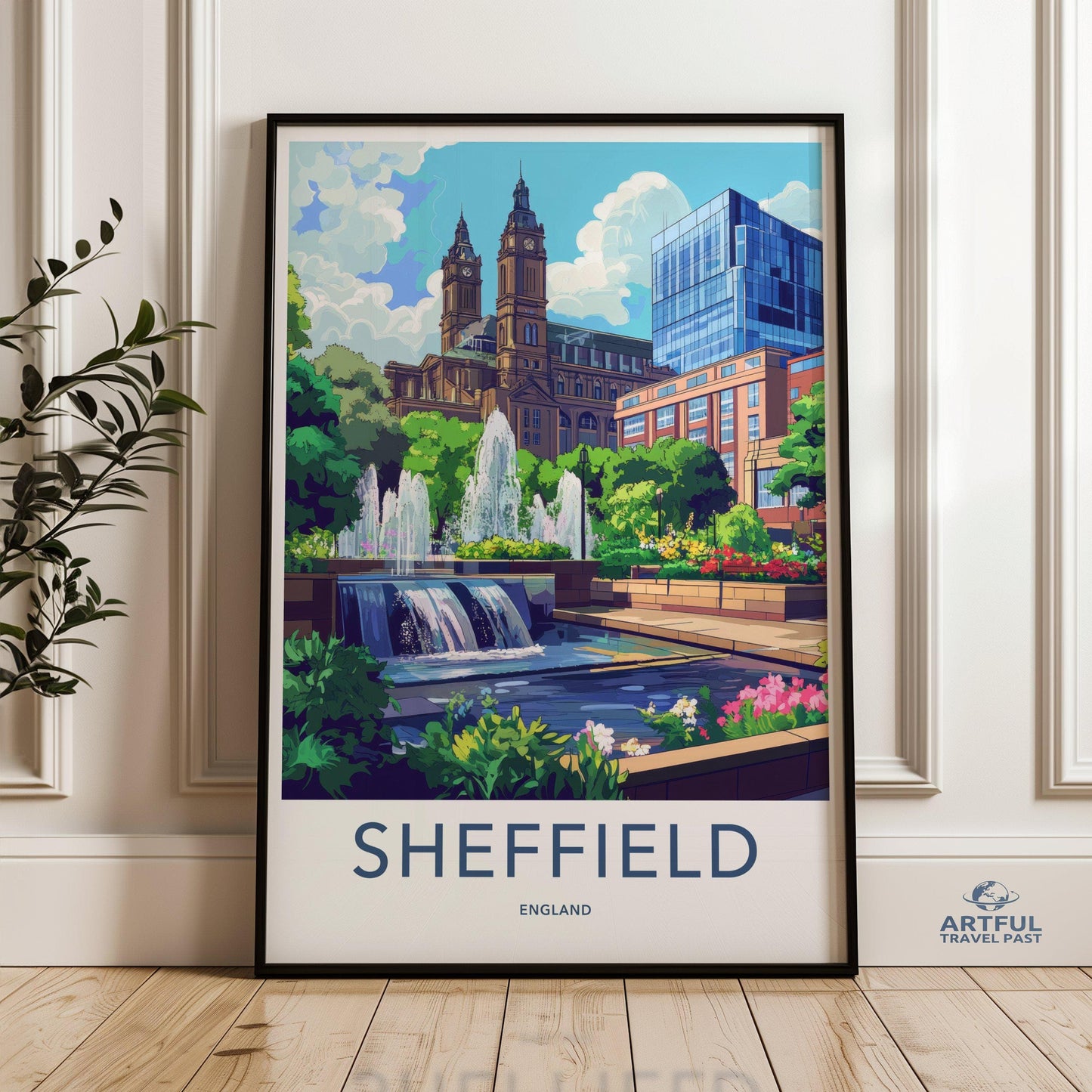 Sheffield Poster - England Wall Art