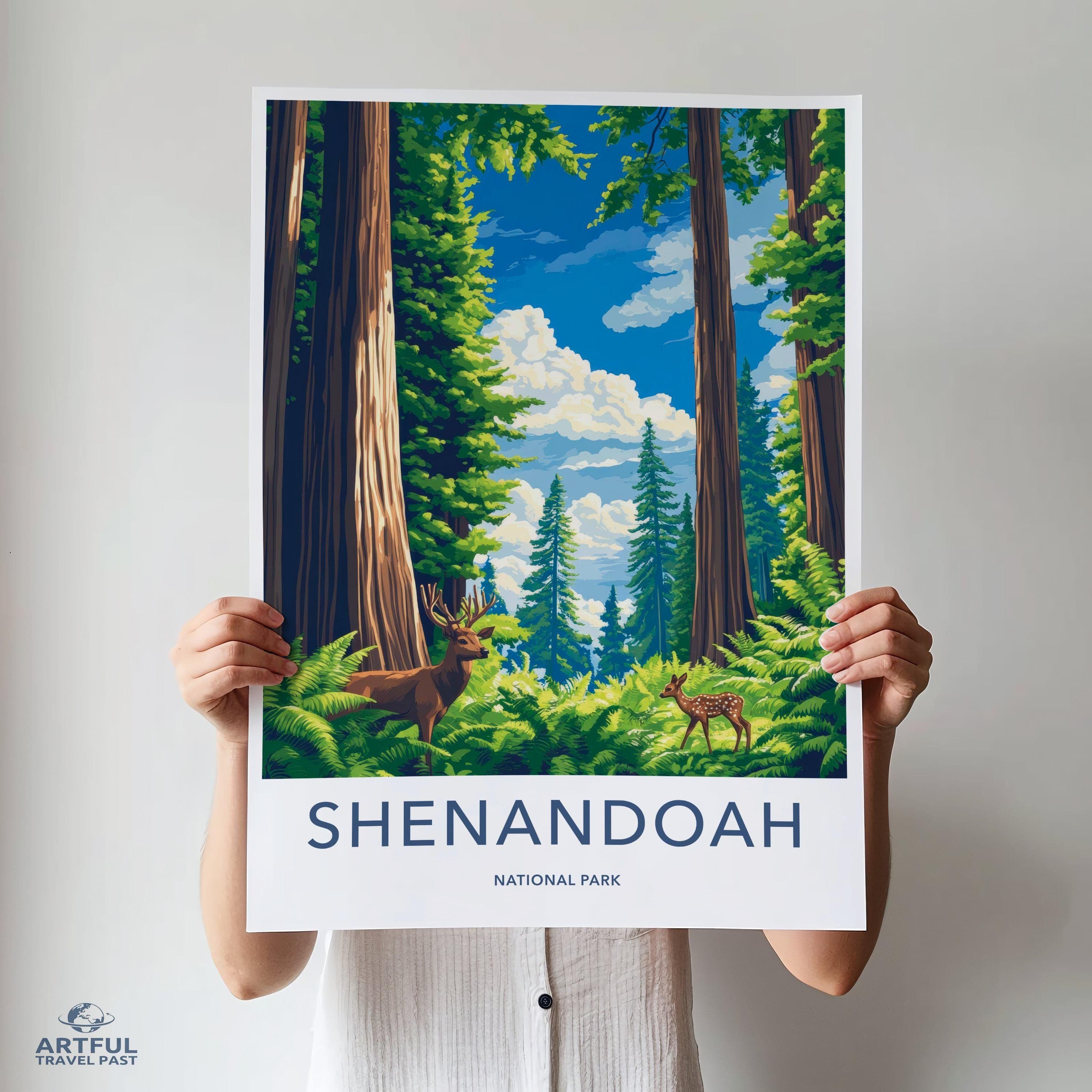 Shenandoah National Park Poster | Virginia Wall Art