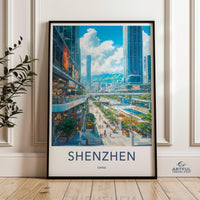 Shenzhen Poster - China Wall Art