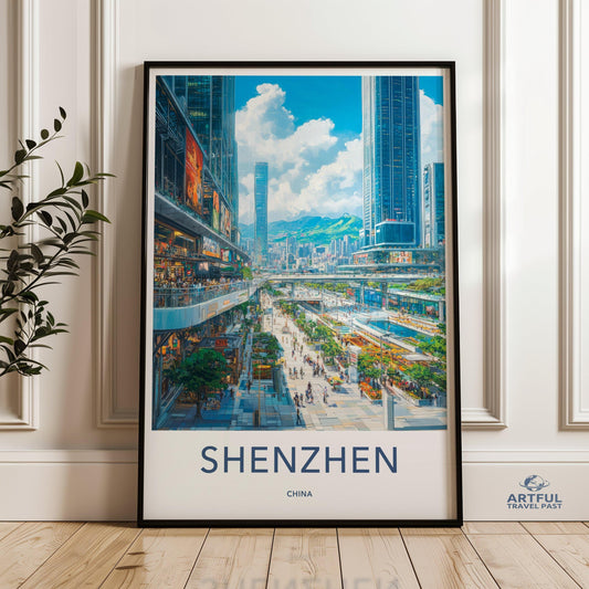 Shenzhen Poster - China Wall Art