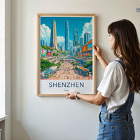 Shenzhen Poster - China Wall Art