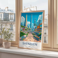 Shenzhen Poster - China Wall Art
