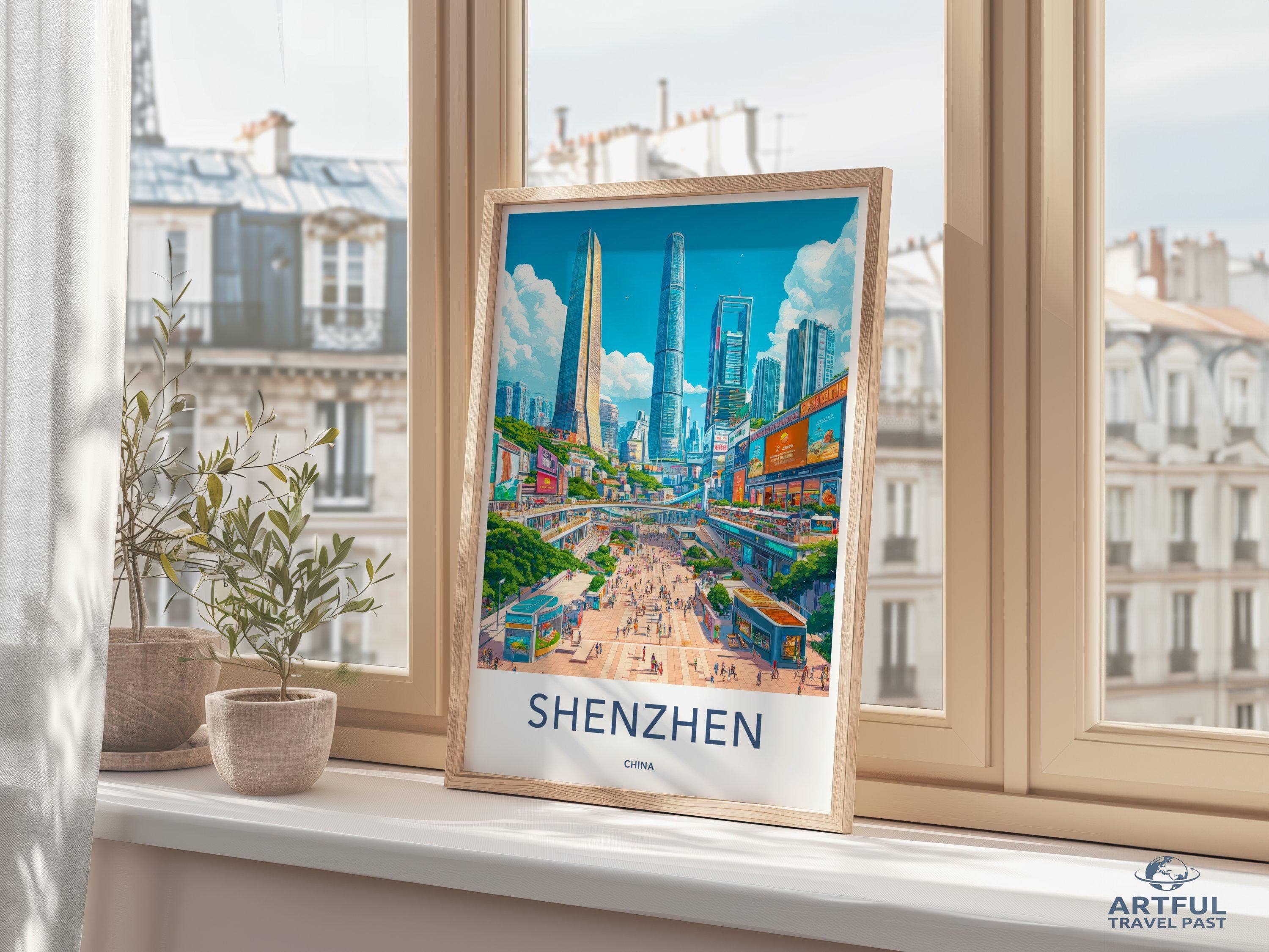 Shenzhen Poster - China Wall Art