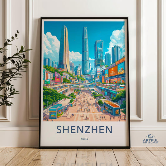 Shenzhen Poster - China Wall Art