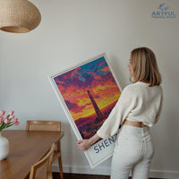 Shenzhen Poster | China Wall Art | East Asia Decor