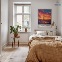 Shenzhen Poster | China Wall Art | East Asia Decor