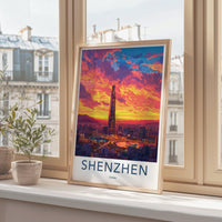 Shenzhen Poster | China Wall Art | East Asia Decor