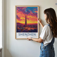 Shenzhen Poster | China Wall Art | East Asia Decor